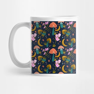 Mushrooms and Flowers Mug